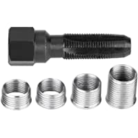 Los mejores  - Eurobuy Kit de Roscado de Culata 5 Piezas de Herramientas de Grifo de Rosca de Bujía de Acero Al Carbono con Insertos…